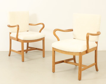 PAIR OF ARMCHAIRS BY JACOB KJAER, DENMARK, 1930's