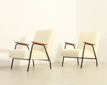 PAIR OF RIO ARMCHAIRS BY PIERRE GUARICHE, 1961
