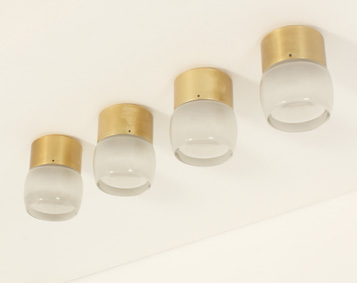 SET OF FOUR FLUSH MOUNTS BY STAFF LEUCHTEN, GERMANY, 1960's