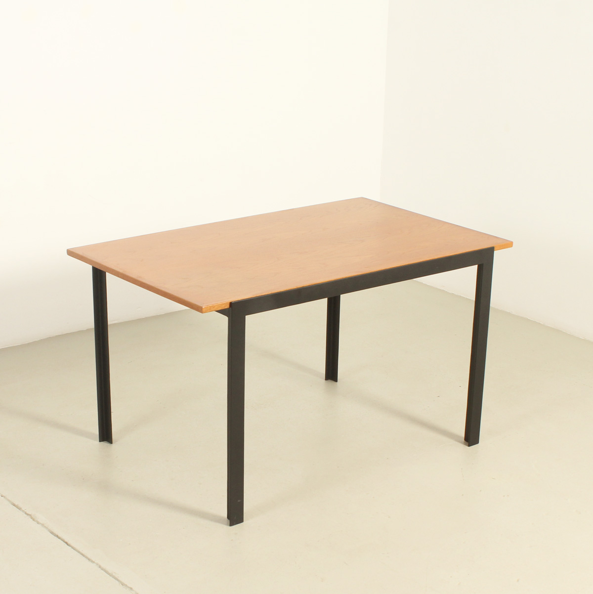 ARCHITECT'S DINING OR WORKING TABLE IN OAK WOOD, SPAIN, 1960's